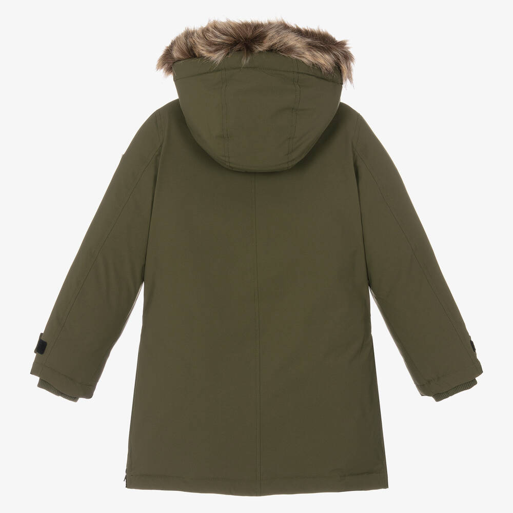 Boys green sales parka coat