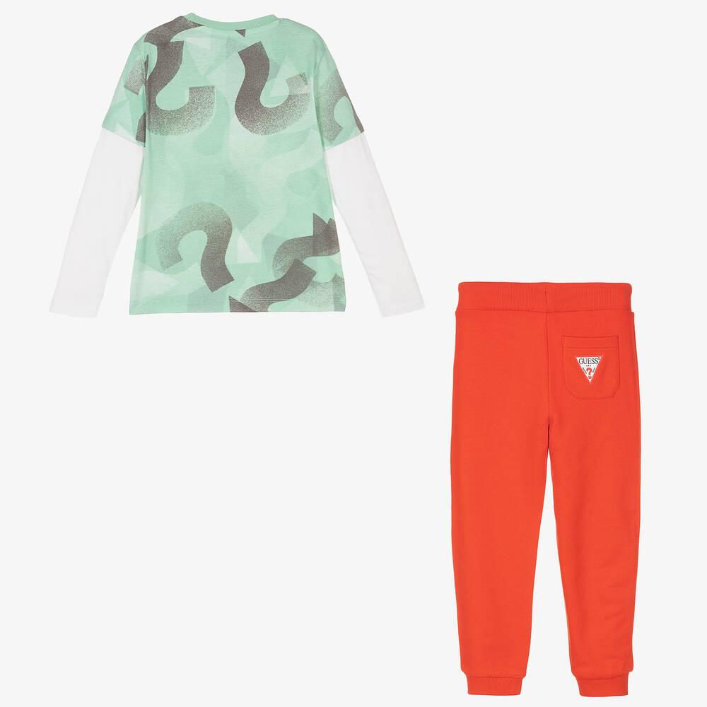 Green and orange joggers sale