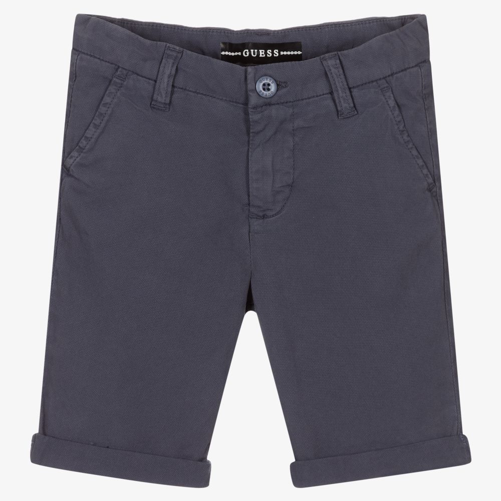 Guess - Boys Grey Cotton Shorts | Childrensalon