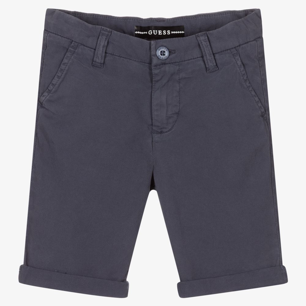 Guess - Bermuda gris en coton Garçon | Childrensalon