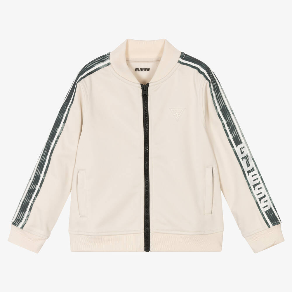 Guess-Кремовый топ на молнии для мальчиков | Childrensalon Outlet