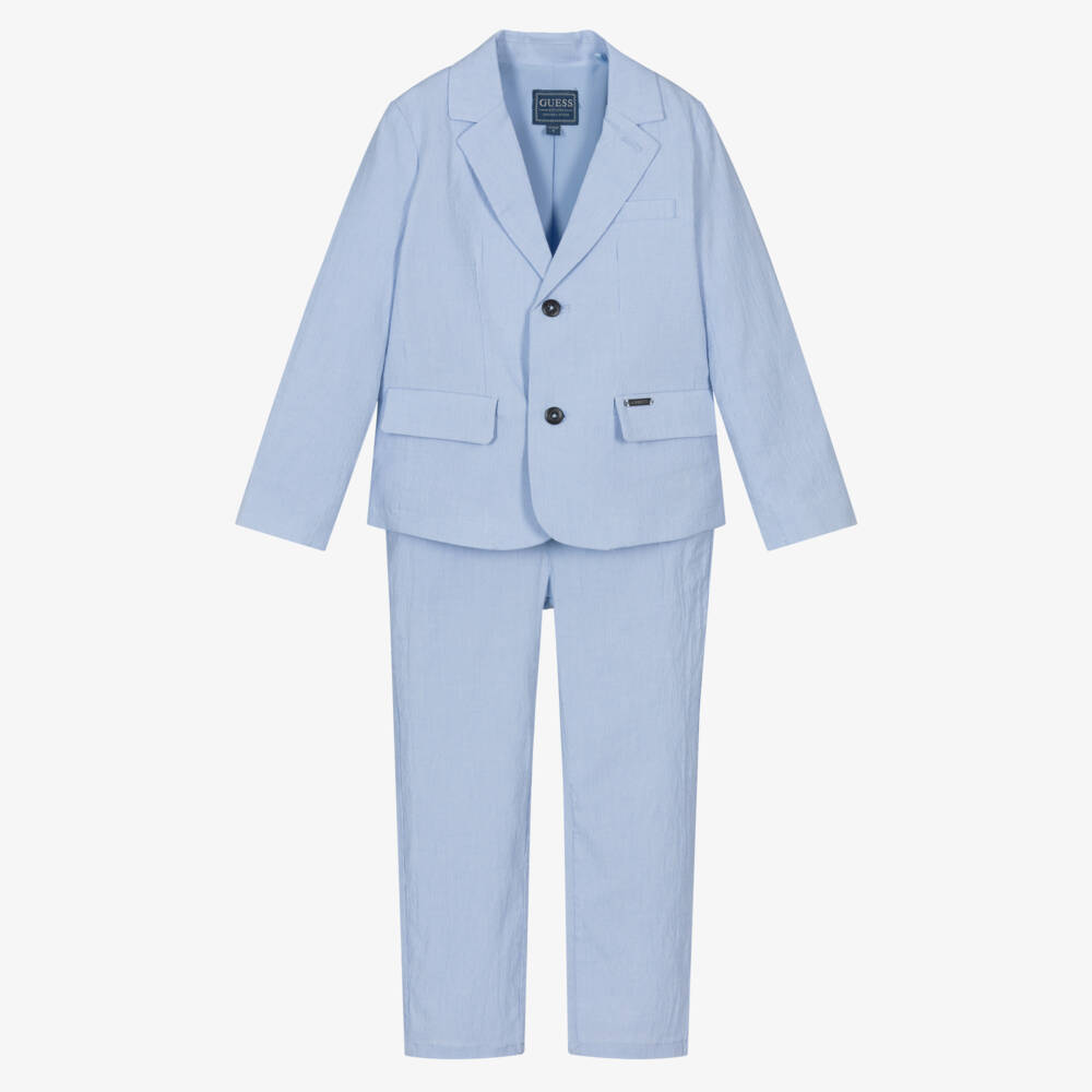 Guess-Boys Light Blue Formal Ensemble | Childrensalon Outlet