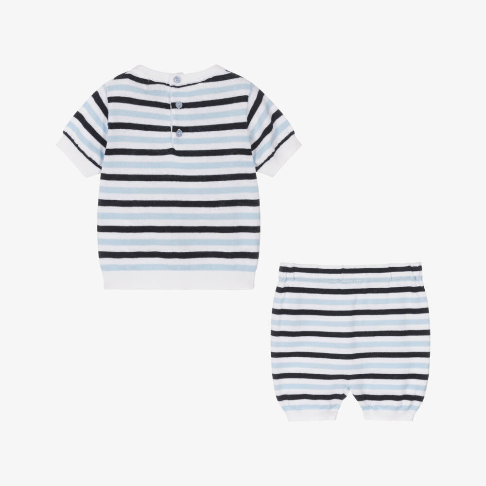 Guess-Boys Nautical Blue Knit Ensemble | Childrensalon Outlet