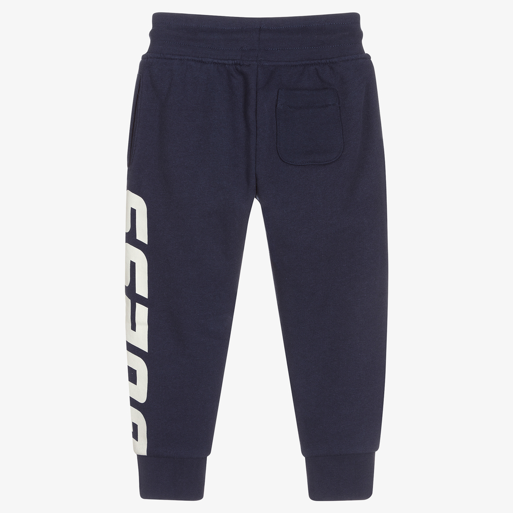 Guess Boys Navy Blue Cotton Joggers Childrensalon Outlet
