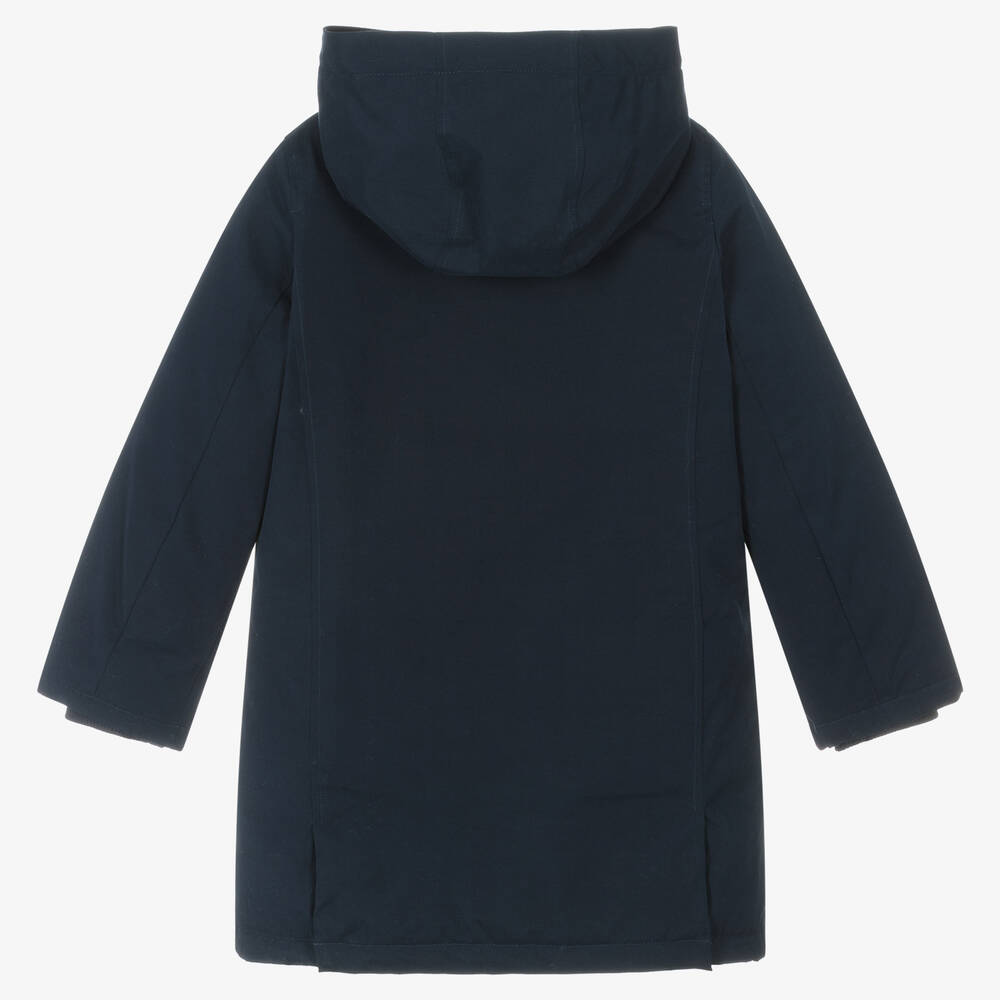 Guess-Boys Navy Blue Down-Padded Parka Coat | Childrensalon Outlet