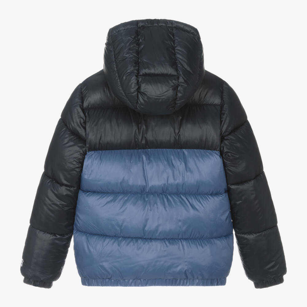 Guess-Boys Navy & Blue Hooded Jacket | Childrensalon Outlet