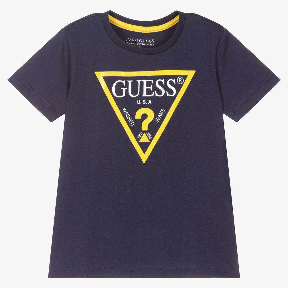 Guess - T-shirt bleu marine Garçon | Childrensalon