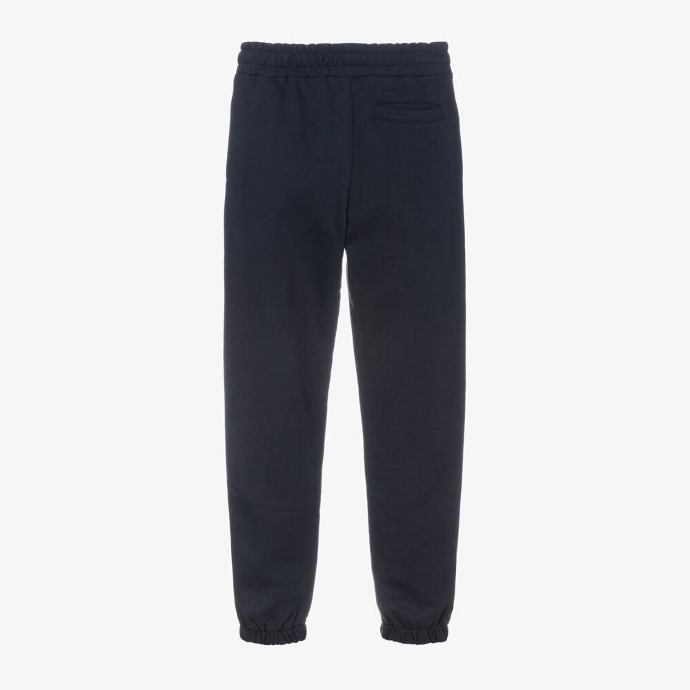 Guess-Boys Navy Cotton Joggers | Childrensalon Outlet