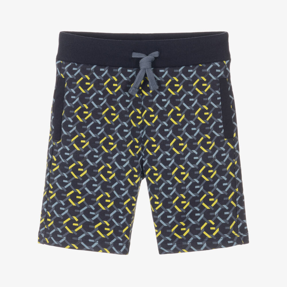 Guess-Boys Navy Jersey Print Shorts | Childrensalon Outlet