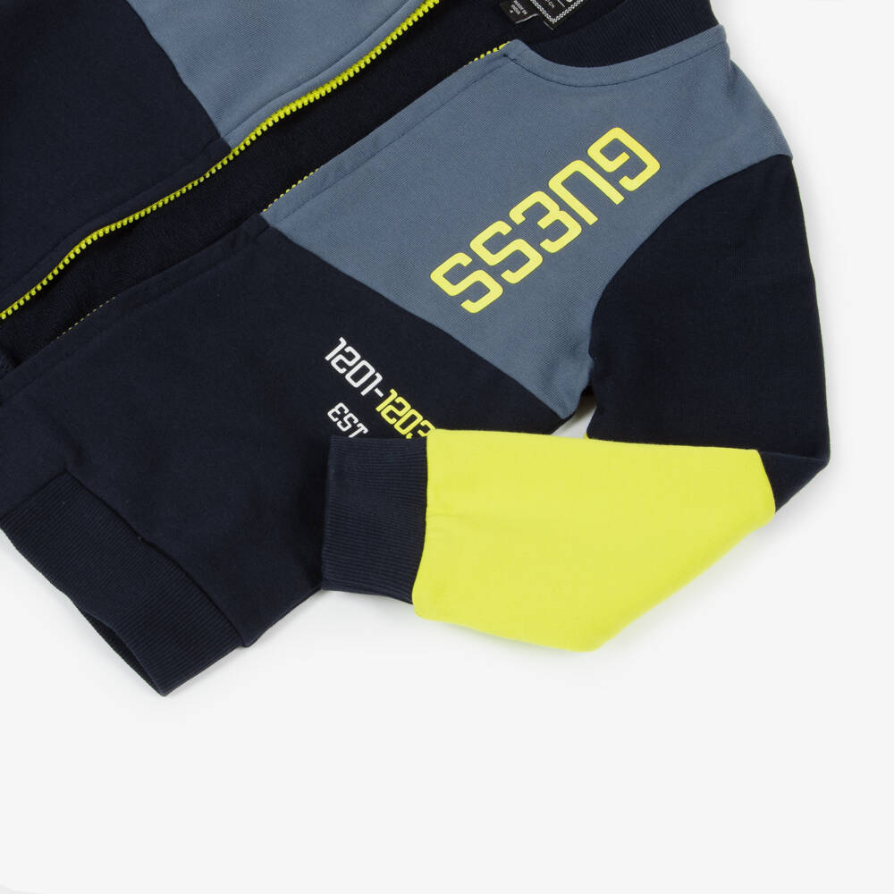 Guess-Boys Navy Zip-Up Tracksuit | Childrensalon Outlet