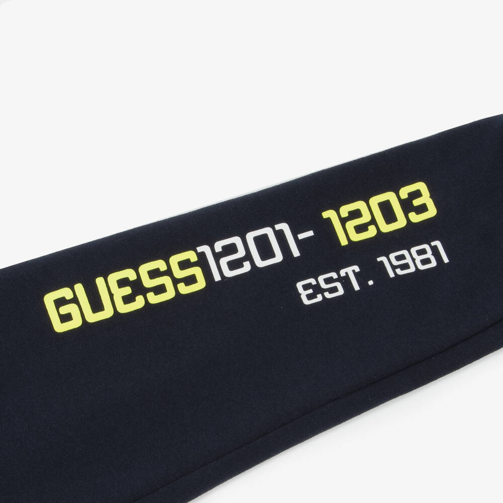 Guess-Boys Navy Zip-Up Tracksuit | Childrensalon Outlet