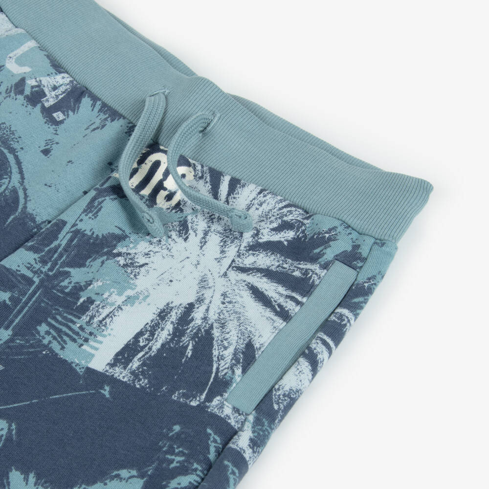 Guess-Шорты из хлопка с пальмами для мальчиков океанического цвета | Childrensalon Outlet