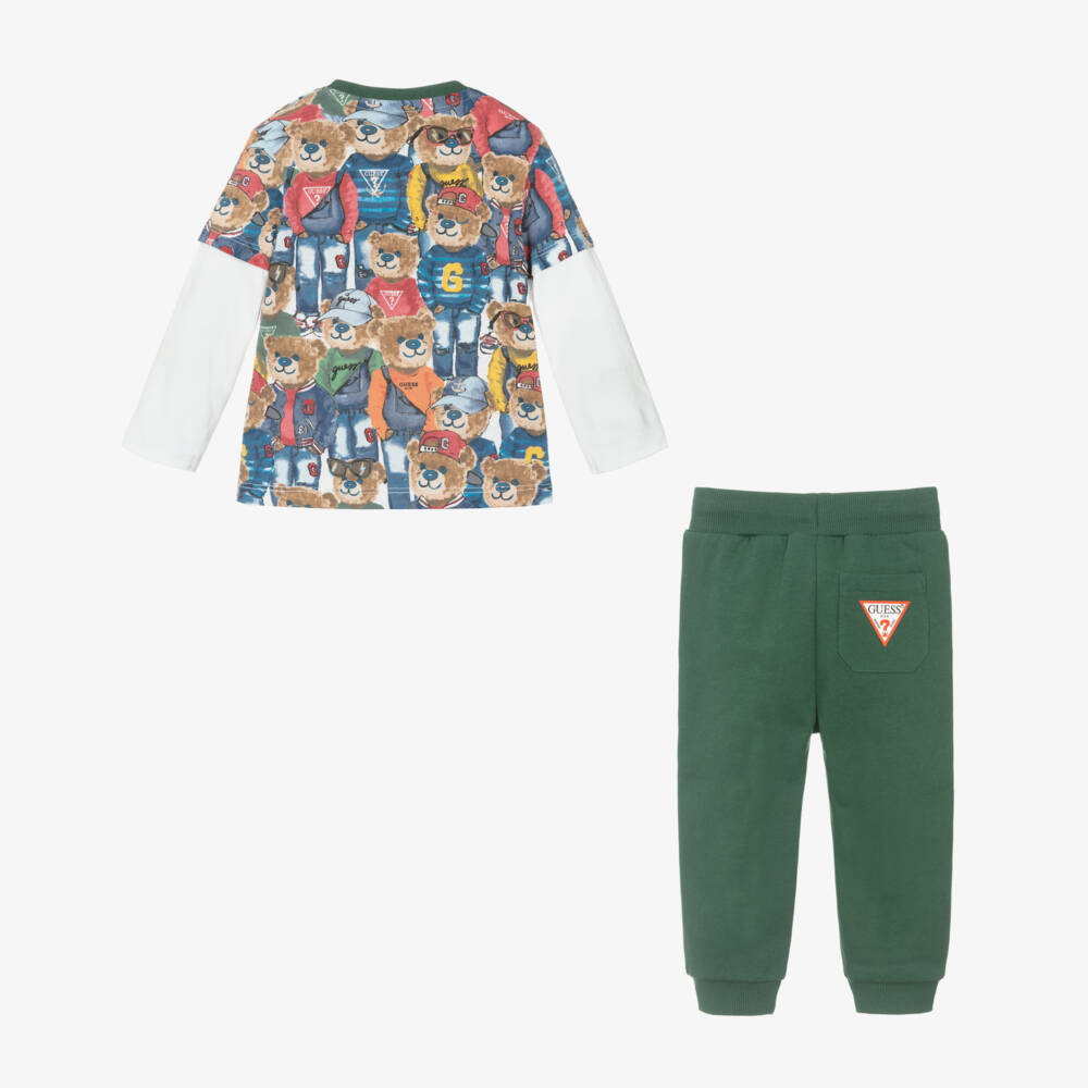 Guess-Boys Organic Green Comfort Set | Childrensalon Outlet