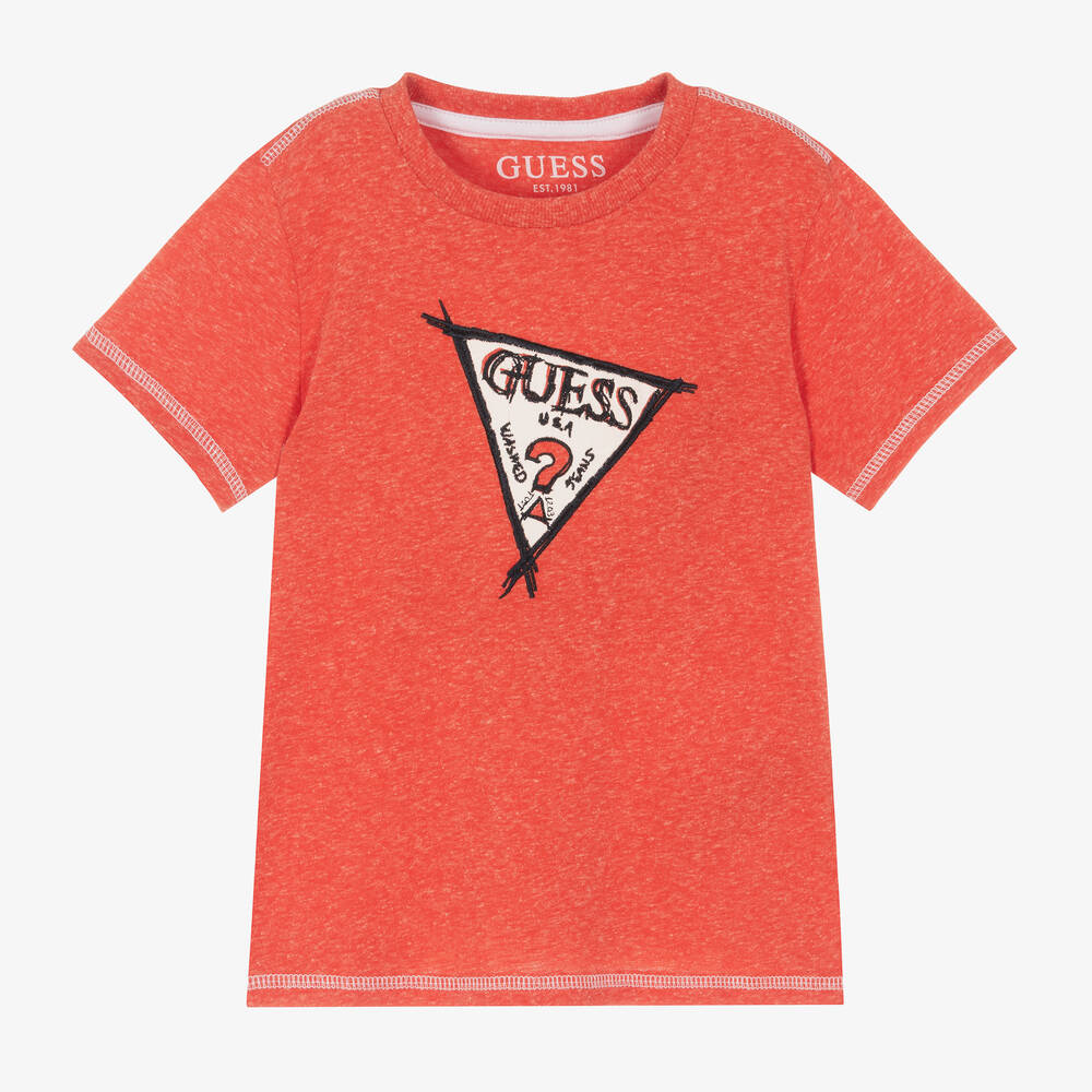 T shirt guess rouge hot sale