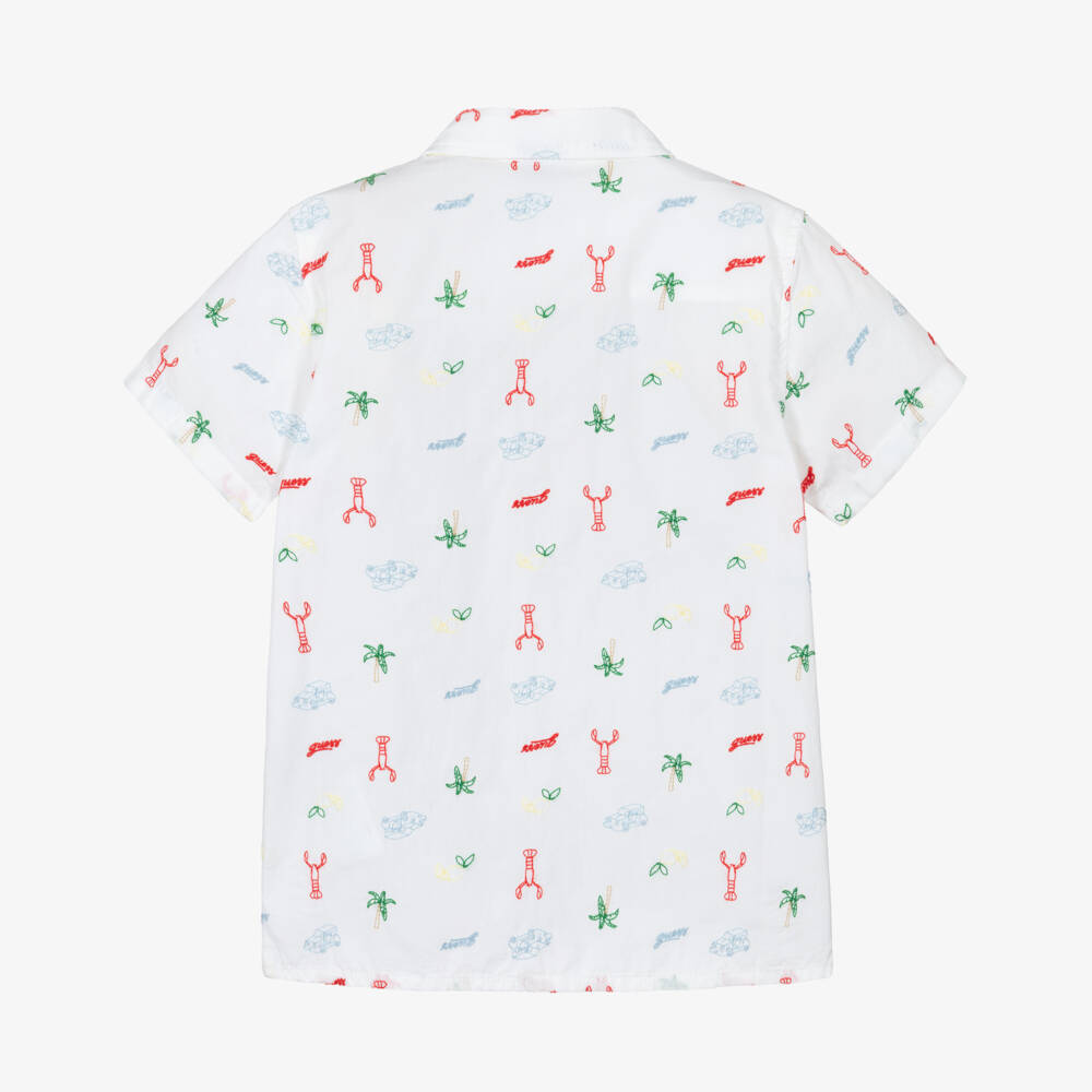 Guess-Boys Shirt - White | Childrensalon Outlet