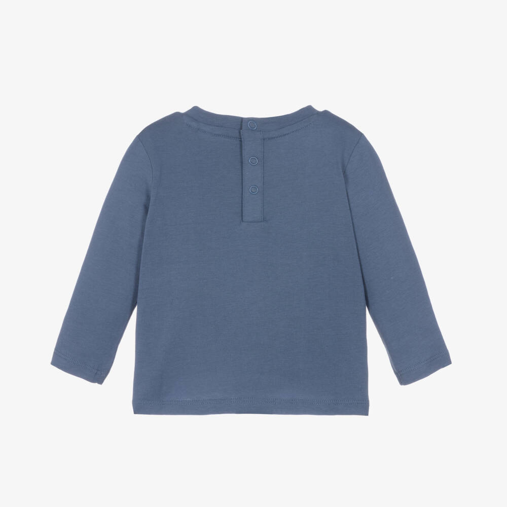 Guess-Boys Soft Blue Cotton Shirt | Childrensalon Outlet