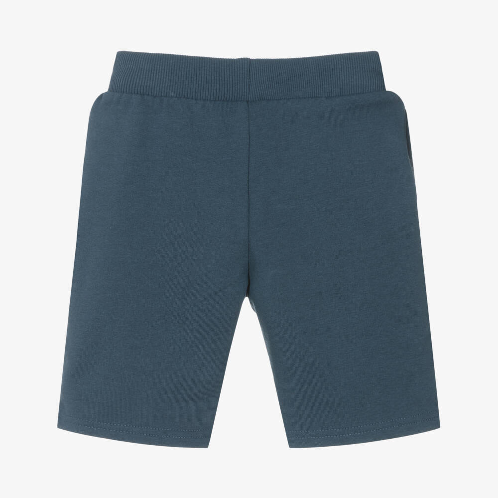 Guess-Boys Soft Blue Jersey Shorts | Childrensalon Outlet