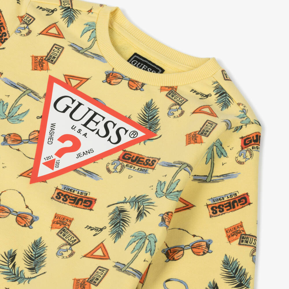 Guess-Boys Sunshine Cotton Pullover | Childrensalon Outlet