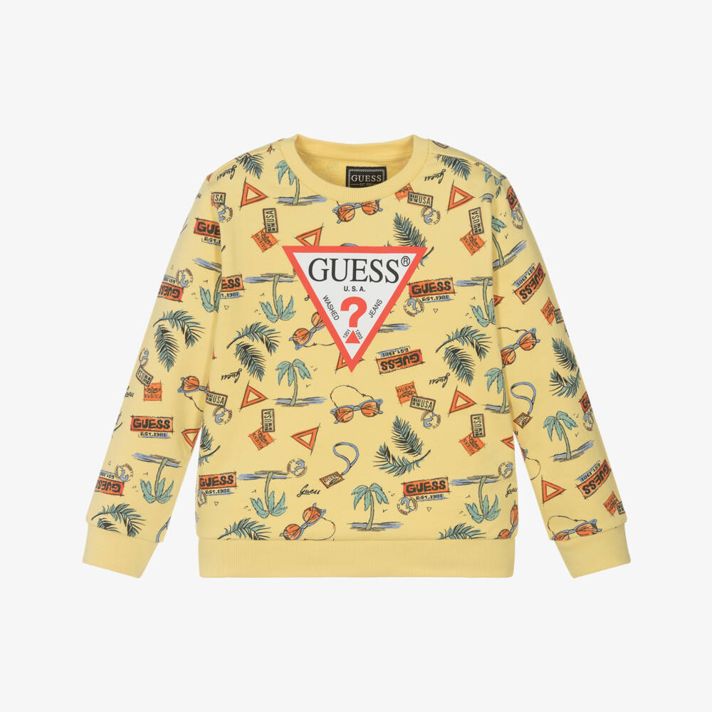 Guess-بلوفر قطن مشرق للأولاد | Childrensalon Outlet