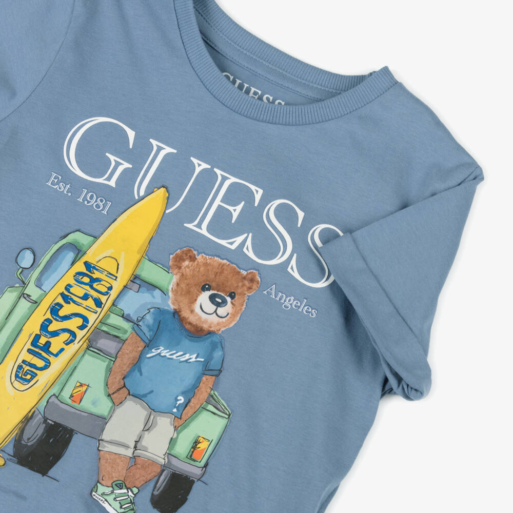 Guess-Boys Surf-Inspired Cotton Tee | Childrensalon Outlet