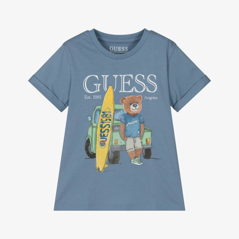 Guess-Boys Surf-Inspired Cotton Tee | Childrensalon Outlet
