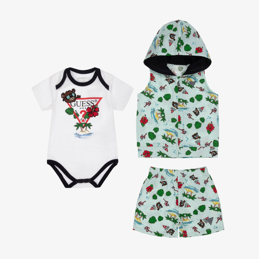 Guess-Boys Tropical Green Playtime Set | Childrensalon Outlet