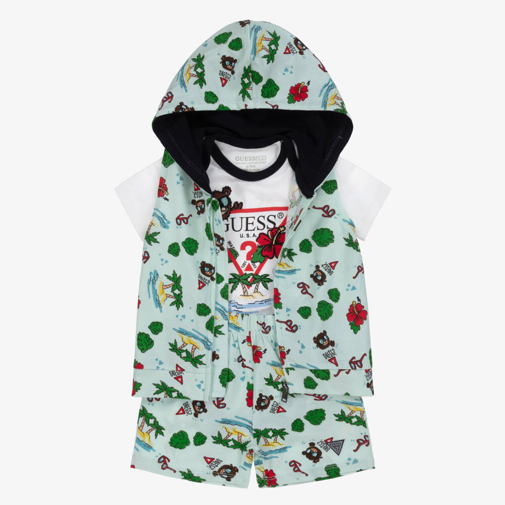 Guess-Boys Tropical Green Playtime Set | Childrensalon Outlet