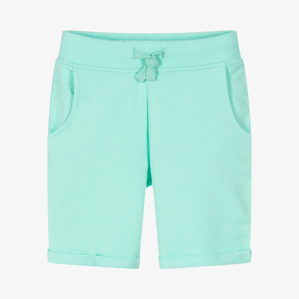 Guess - Türkise Baumwollshorts für Jungen | Childrensalon