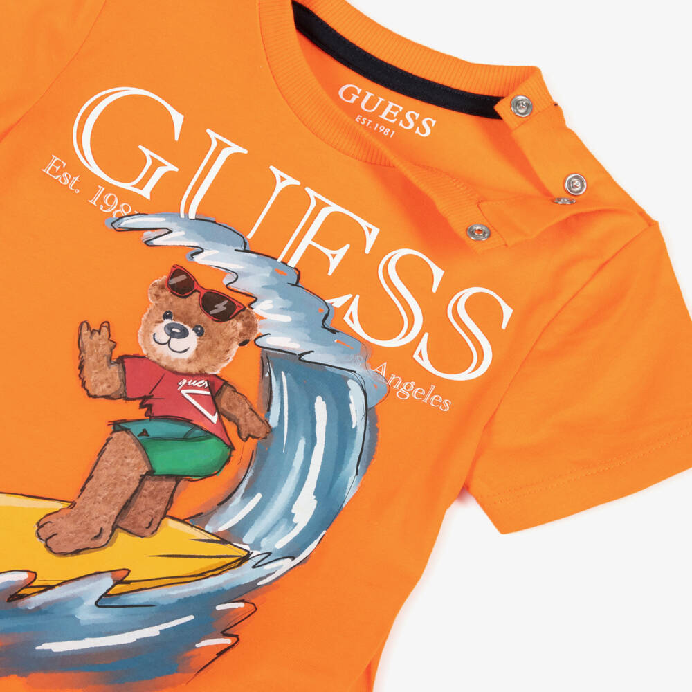 Guess-Boys Vibrant Cotton Shorts Ensemble | Childrensalon Outlet