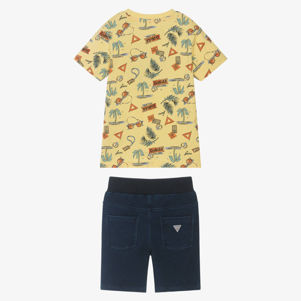 Guess-شورت جينز نابض بالحياة للأولاد - طقم مزدوج | Childrensalon Outlet