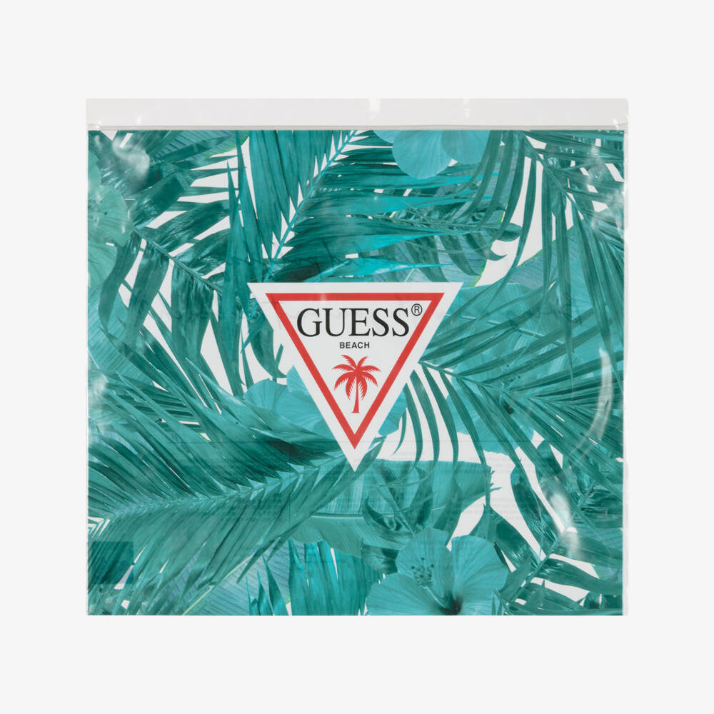 Guess-Boys Vibrant Logo Swim Trunks | Childrensalon Outlet