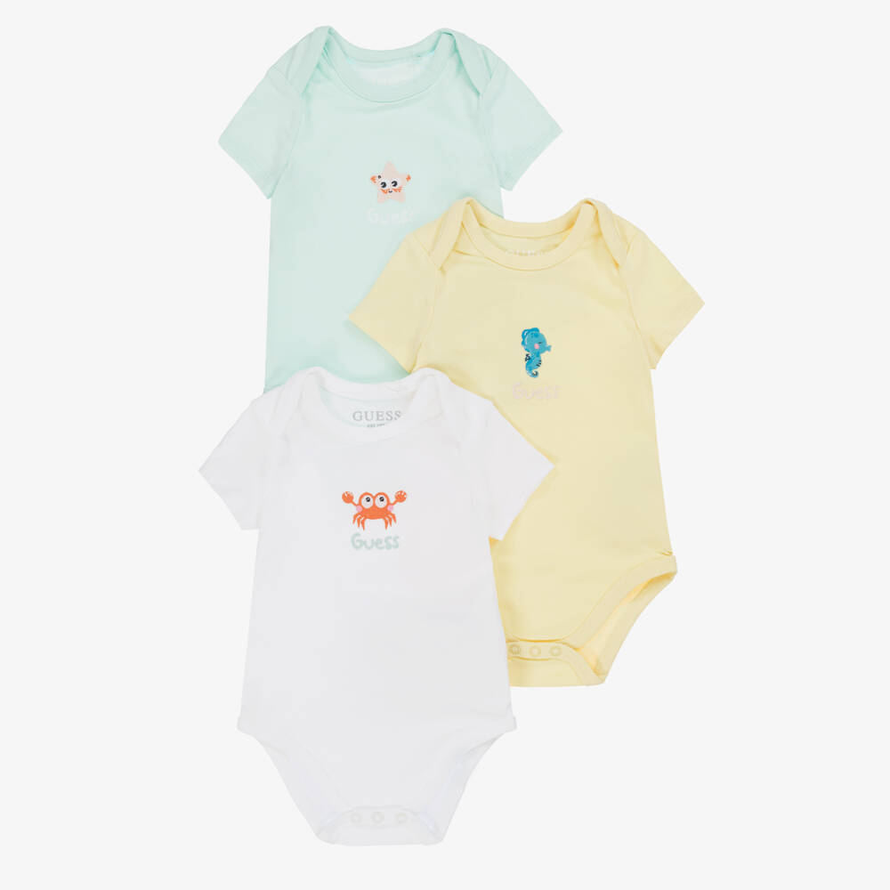 Guess-ثلاثية بدلات بحرية زاهية للأولاد الرضع | Childrensalon Outlet
