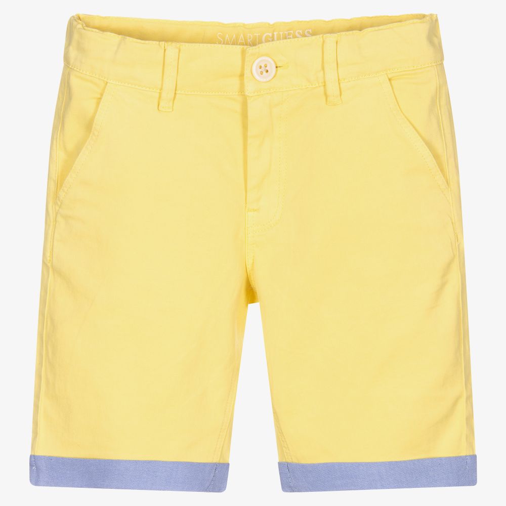 Guess - Желтые шорты чинос для мальчиков | Childrensalon