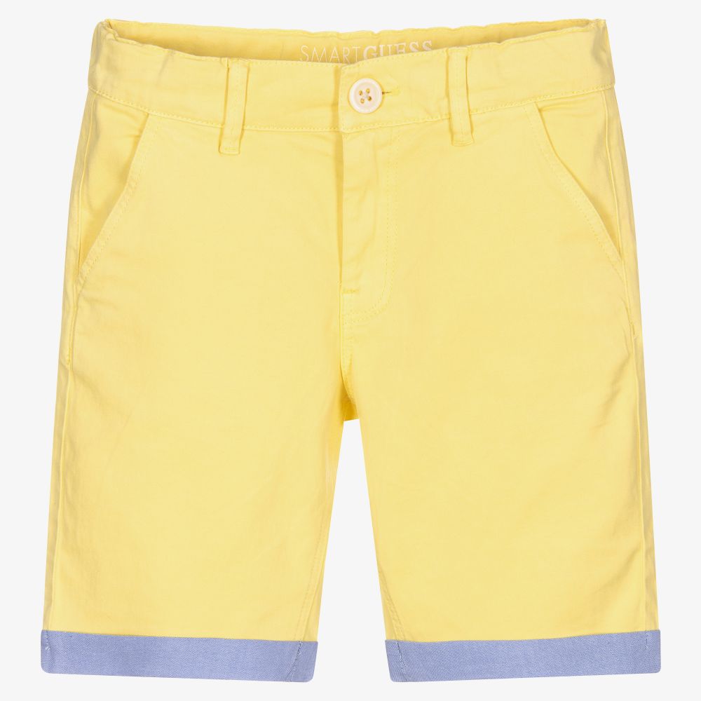 Guess - Short chino jaune Garçon | Childrensalon