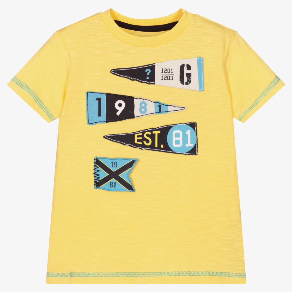Yellow on sale guess shirt