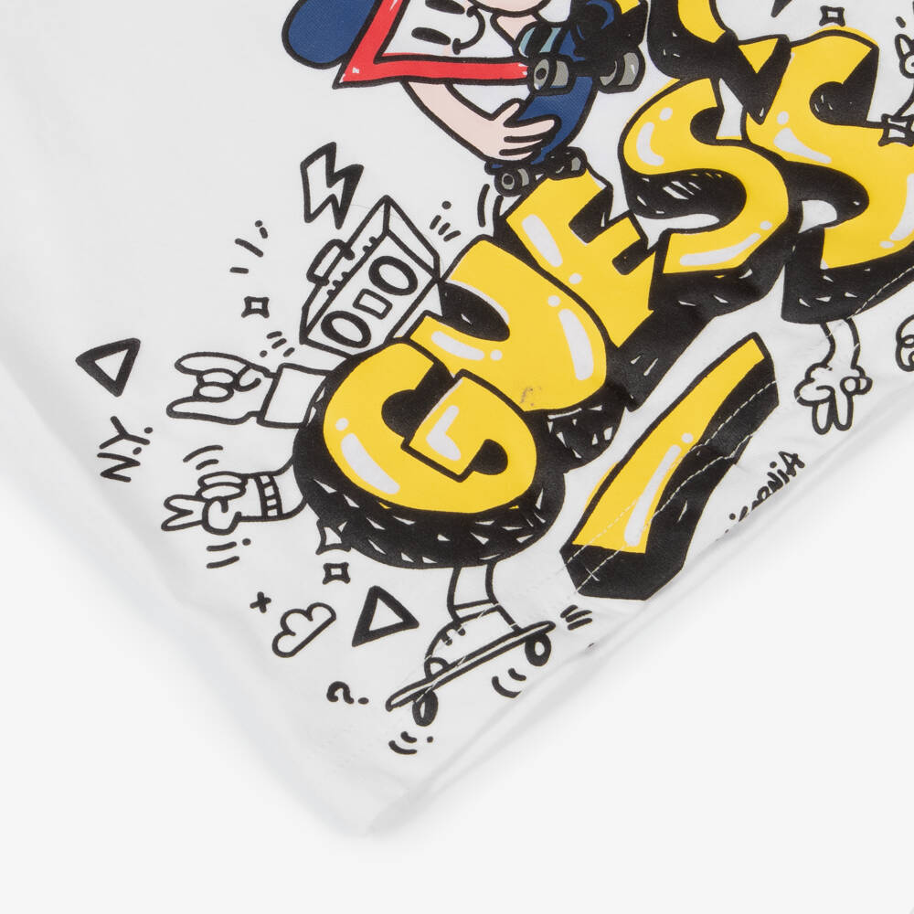 Guess-Boys Yellow & White Cotton Set | Childrensalon Outlet
