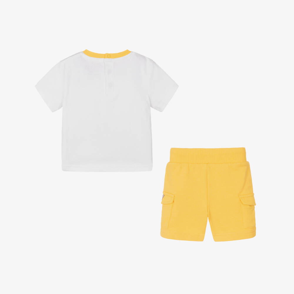 Guess-Boys Yellow & White Cotton Set | Childrensalon Outlet