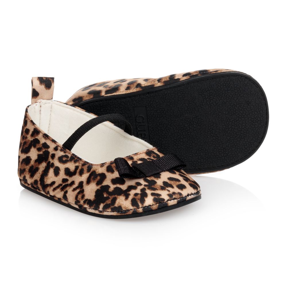 Guess - Brown Leopard Print Baby Shoes | Childrensalon