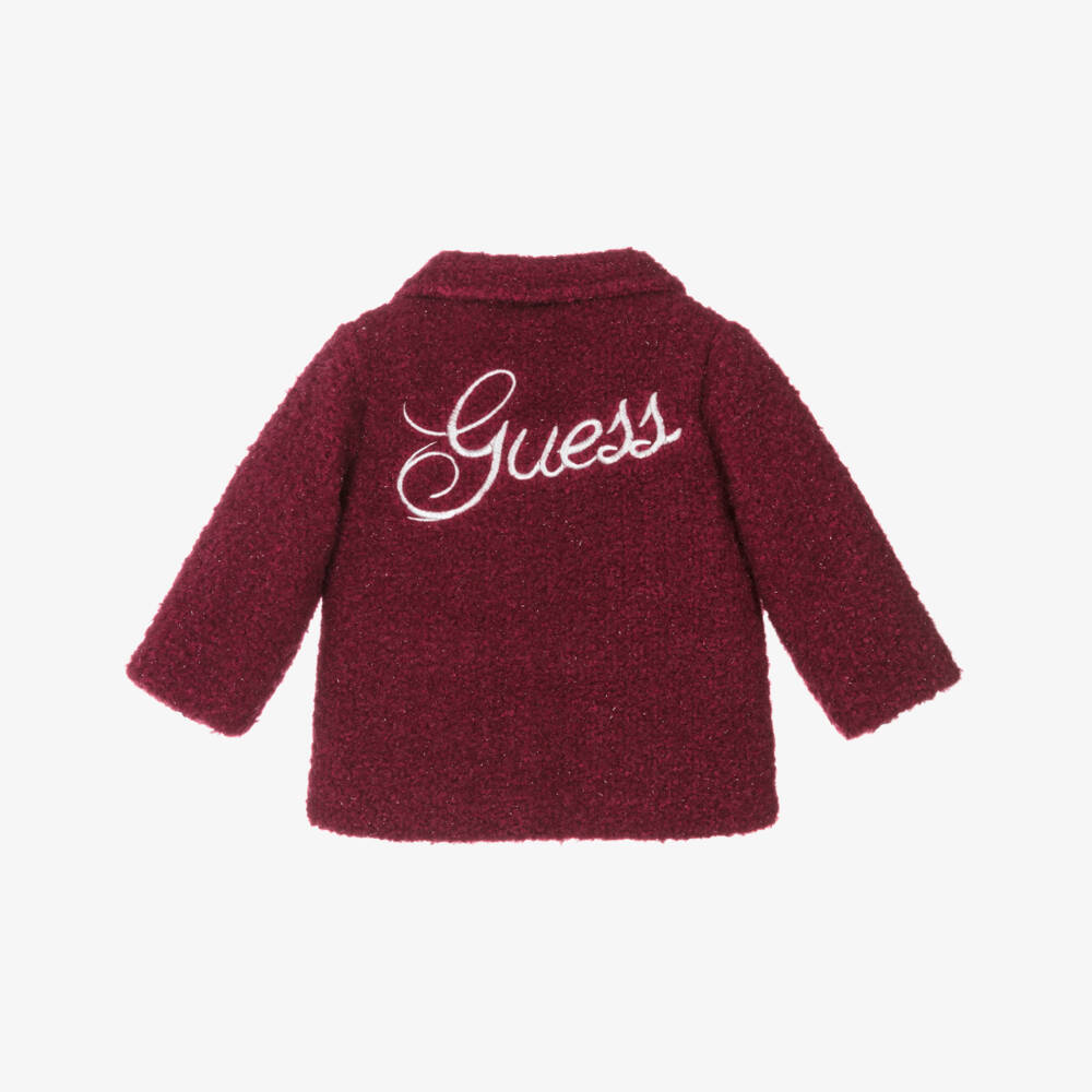 Guess-Burgundy Coat | Childrensalon Outlet