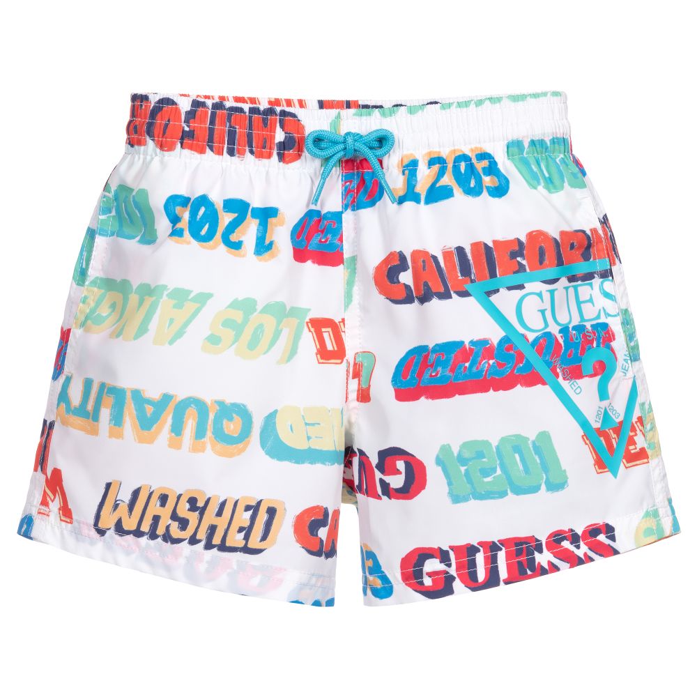 Guess - Colourful Print Swim Shorts | Childrensalon