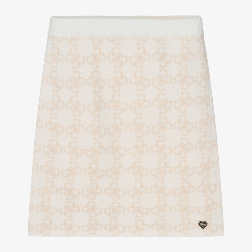 Guess-Girls Beige & Ivory Knit Skirt | Childrensalon Outlet