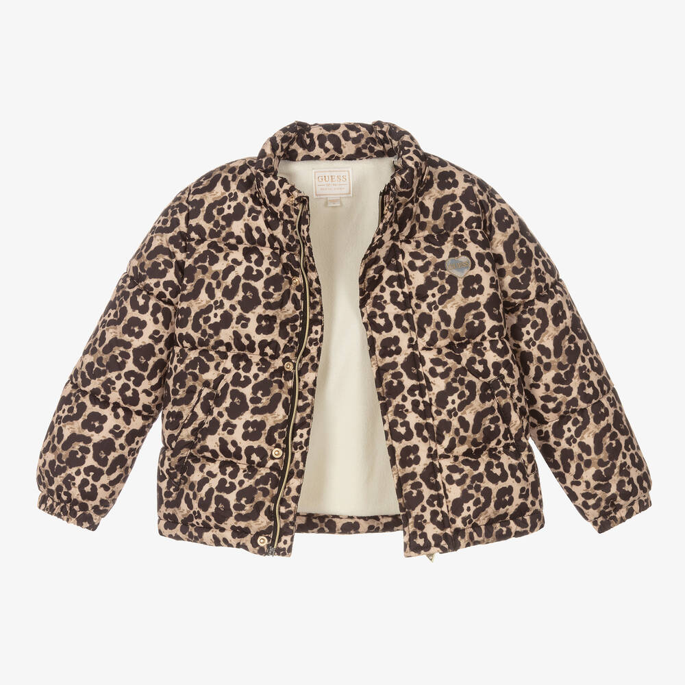 Guess leopard deals print jacket