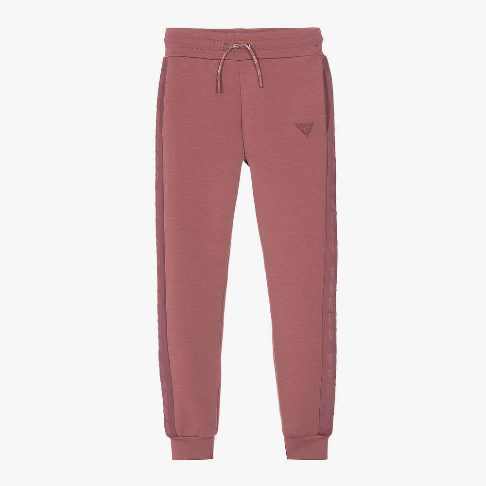 Guess - Girls Berry Pink Joggers | Childrensalon