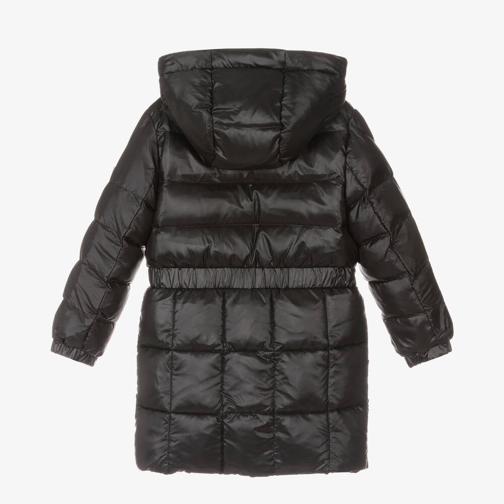 Guess-Girls Black Down Padded Puffer Coat | Childrensalon Outlet
