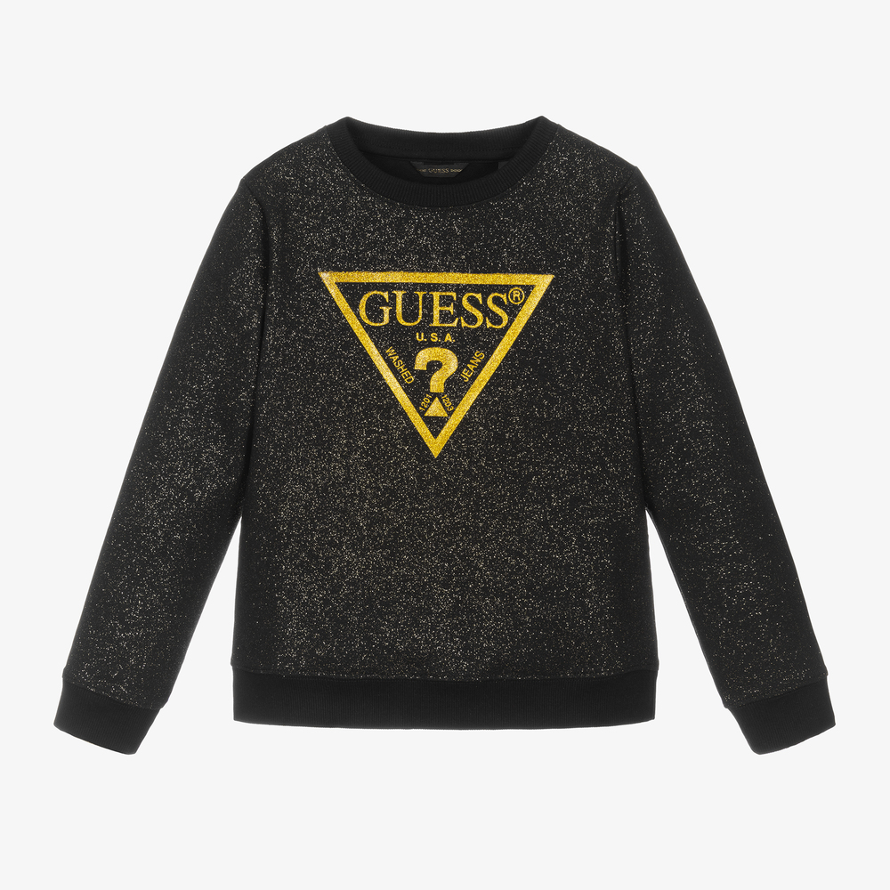 Girls Black Gold Sweatshirt