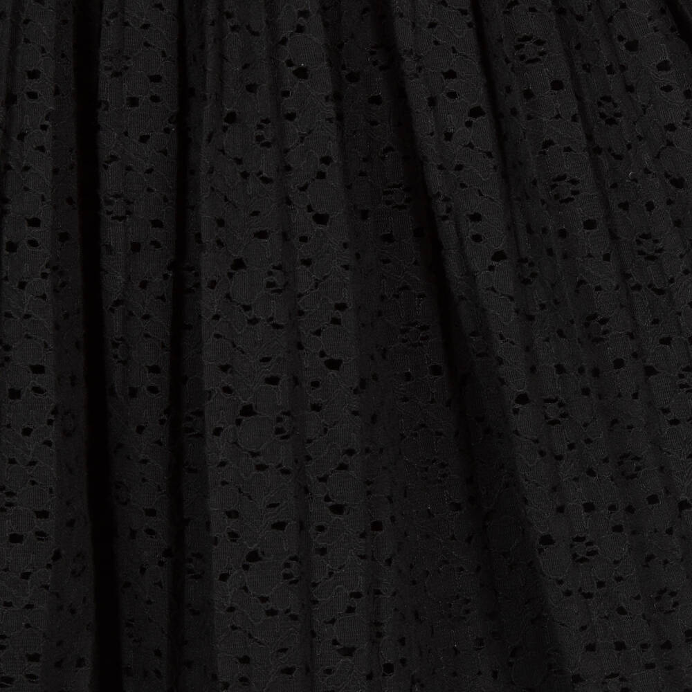 Guess-Girls Black Lace Pleated Dress | Childrensalon Outlet