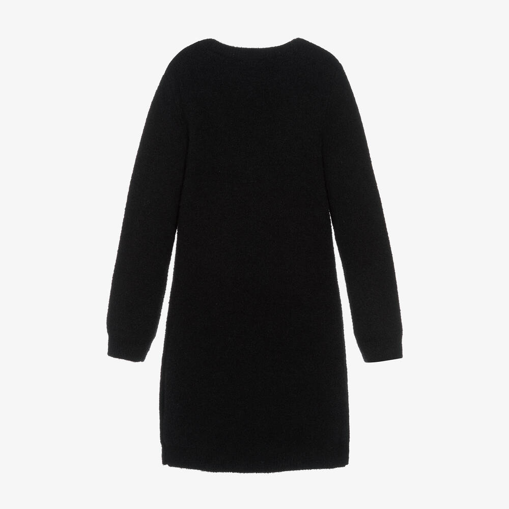 Girls black sweater dress clearance