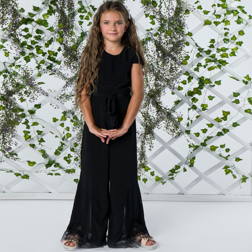 Jumpsuit for girls black hotsell