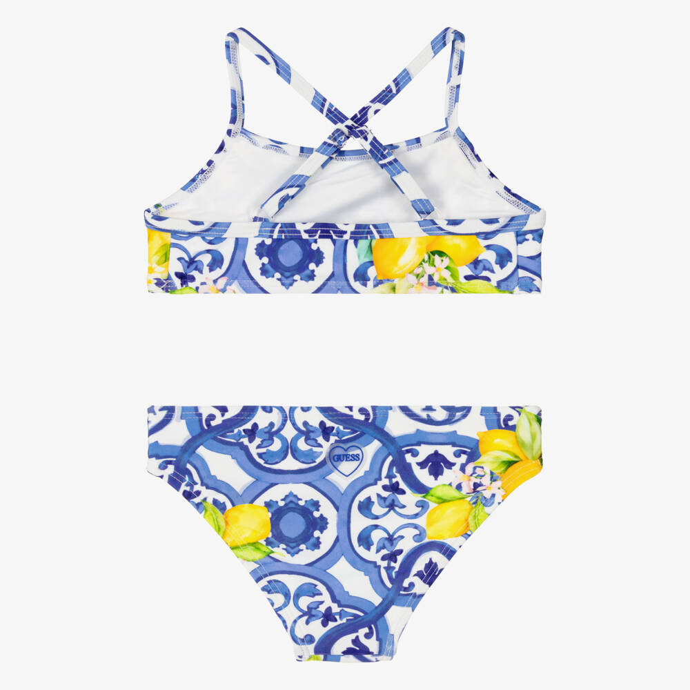 Guess-Girls Blue Amalfi Print Tankini | Childrensalon Outlet