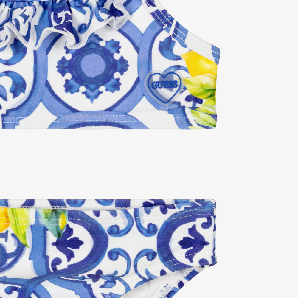 Guess-Girls Blue Amalfi Print Tankini | Childrensalon Outlet